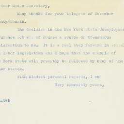 Letter: 1936 November 29