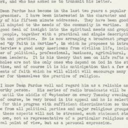 Letter: 1943 May 26