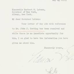 Letter: 1935 May 8