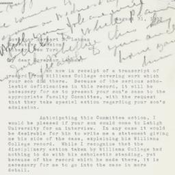Letter: 1937 August 31
