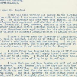 Letter: 1937 August 26