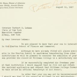 Letter: 1937 August 11