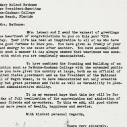 Letter: 1950 July 6