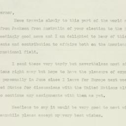 Letter: 1950 May 12