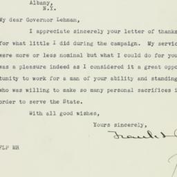 Letter: 1930 November 17