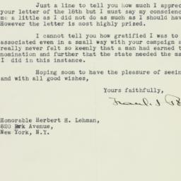 Letter: 1932 November 21