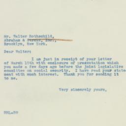 Letter: 1939 March 14