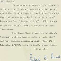 Letter: 1956 February 14