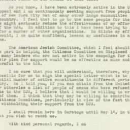 Letter: 1947 May 5