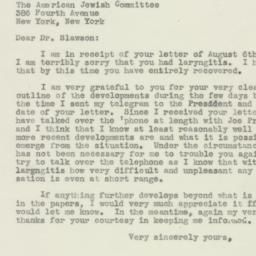 Letter: 1946 August 14