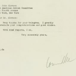 Letter: 1946 September 19