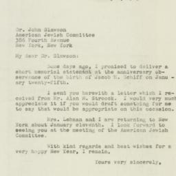 Letter: 1947 January 2