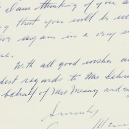 Letter: 1957 October 22