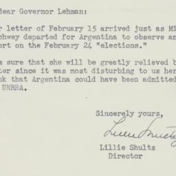 Letter: 1946 February 18