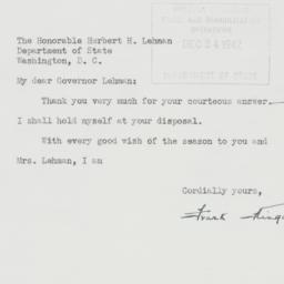 Letter: 1942 December 22