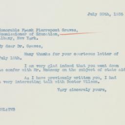 Letter: 1935 July 20