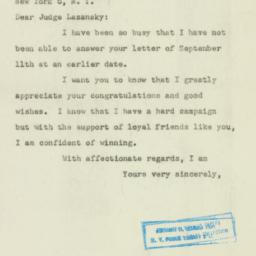 Letter: 1950 September 25