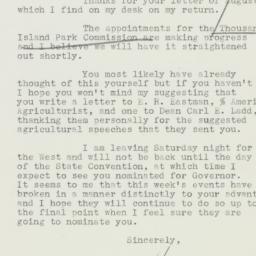 Letter: 1932 September 8