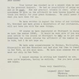 Letter: 1938 December 6