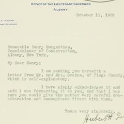 Letter: 1932 October 11
