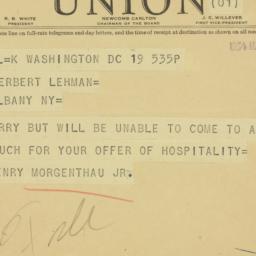 Telegram: 1934 March 19