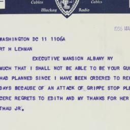 Telegram: 1936 March 11