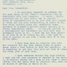 Letter: 1933 December 8