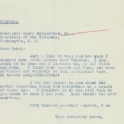Letter: 1934 August 30