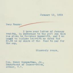 Letter: 1933 January 13
