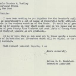 Letter: 1956 August 2
