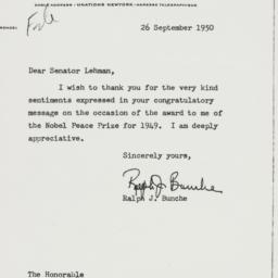 Letter: 1950 September 26