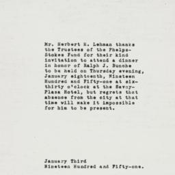 Letter: 1951 January 3