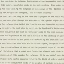Press Release: 1953 August 1