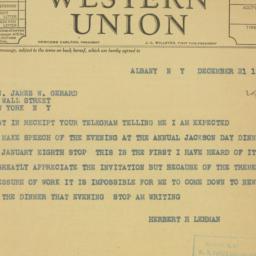 Telegram: 1935 December 21