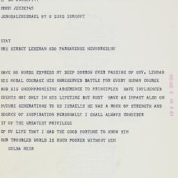 Telegram: 1963 December 8