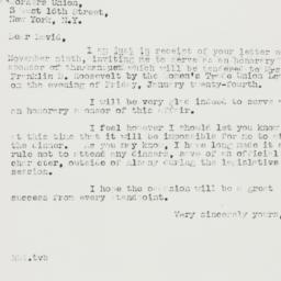 Letter: 1940 November 15