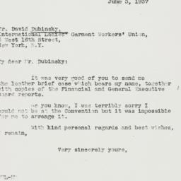 Letter: 1937 June 3