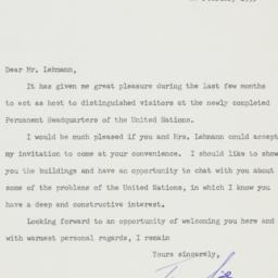 Letter: 1953 February 27