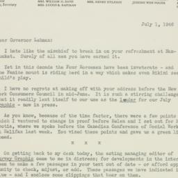 Letter: 1946 July 1