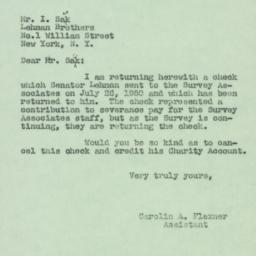 Letter: 1950 November 16