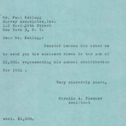 Letter: 1951 September 12