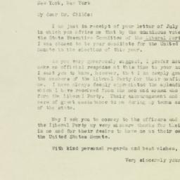 Letter: 1946 July 19