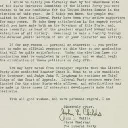Letter: 1946 July 15