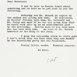 Letter: 1954 March 12