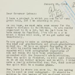 Letter: 1944 January 25