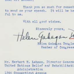 Letter: 1945 March 16
