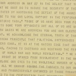 Telegram: 1941 May 21