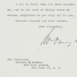 Letter: 1949 December 1