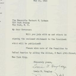 Letter: 1941 May 21