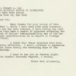 Letter: 1949 November 6